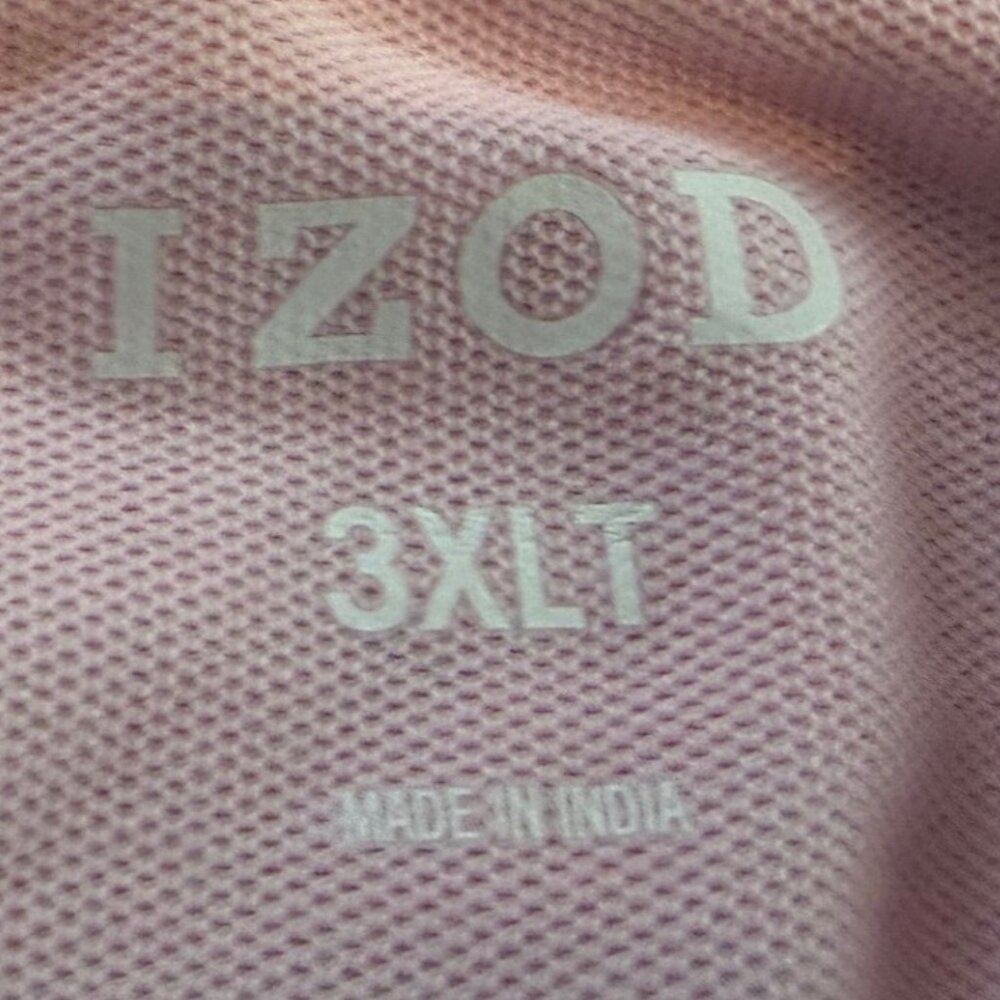 IZOD Polo - Light Pink Size 3XLT - Picture 4 of 5